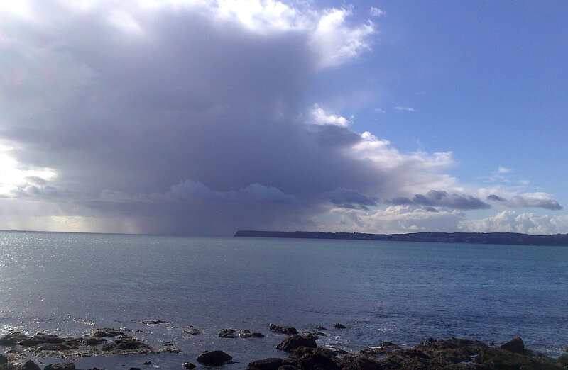 Coastal View with Storm