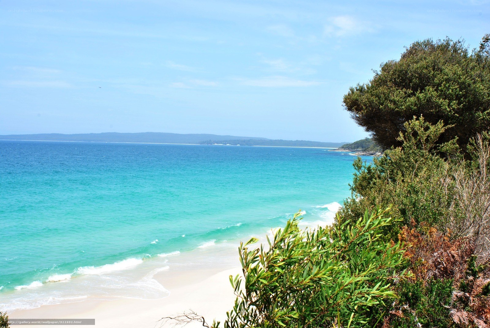 coastal view with turquoise water