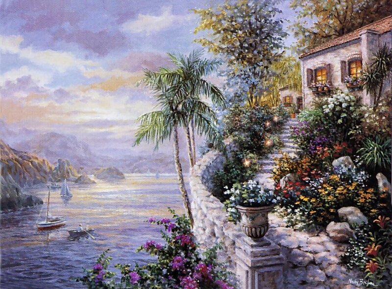 Coastal Villa with Garden