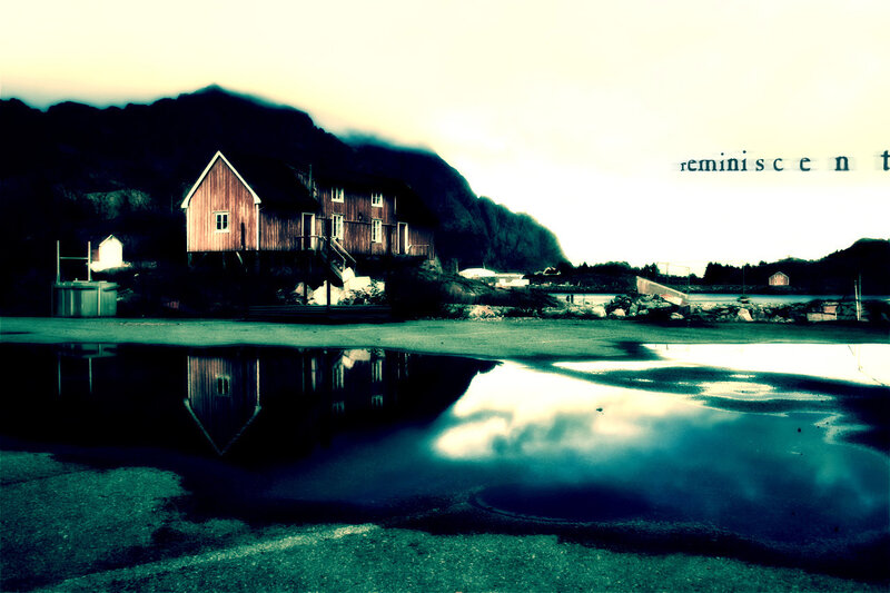 coastal village at dusk