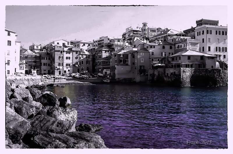 Coastal Village Buildings — Purple