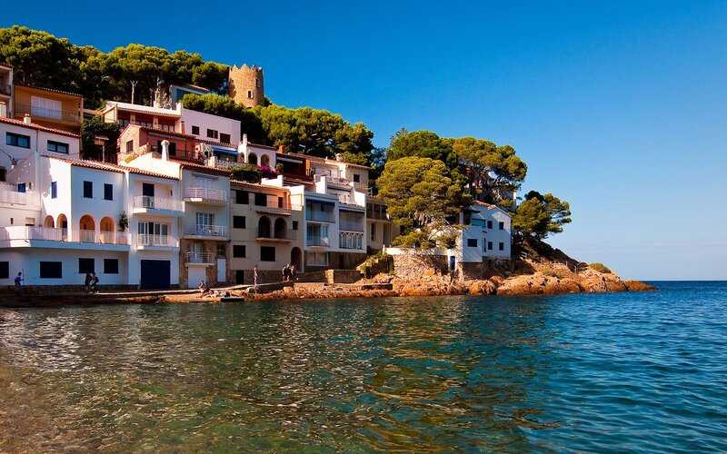Coastal village by the sea