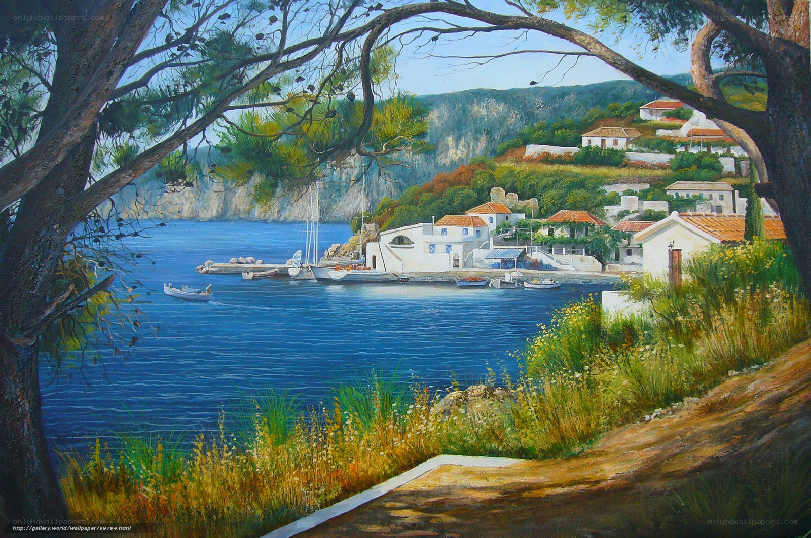 Coastal village by the sea