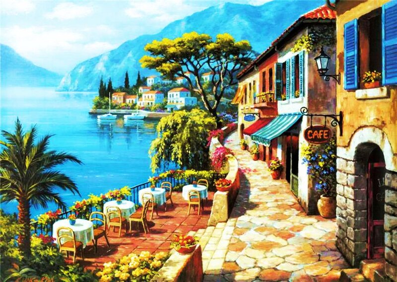 Coastal Village Cafe — Blue