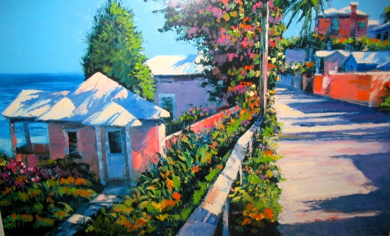 Coastal Village Houses — Blue