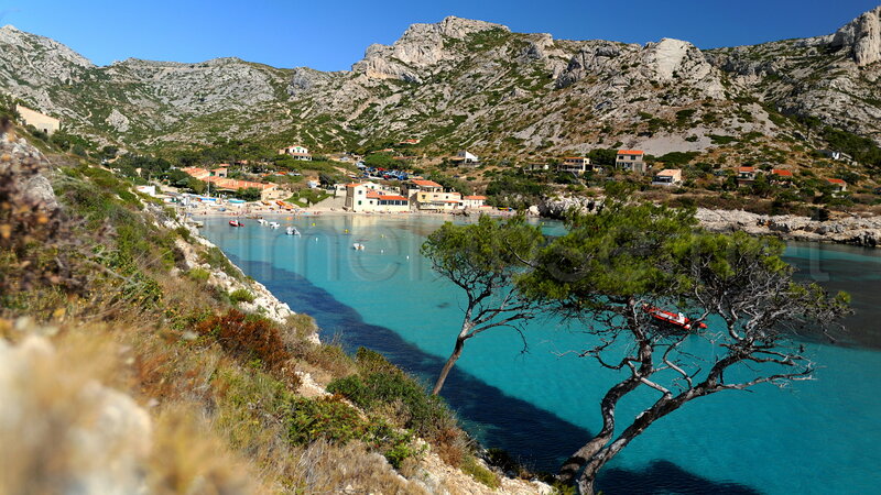 Coastal Village in Bay
