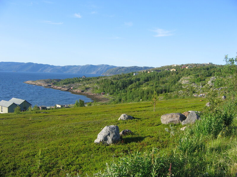 Coastal Village Landscape — Green