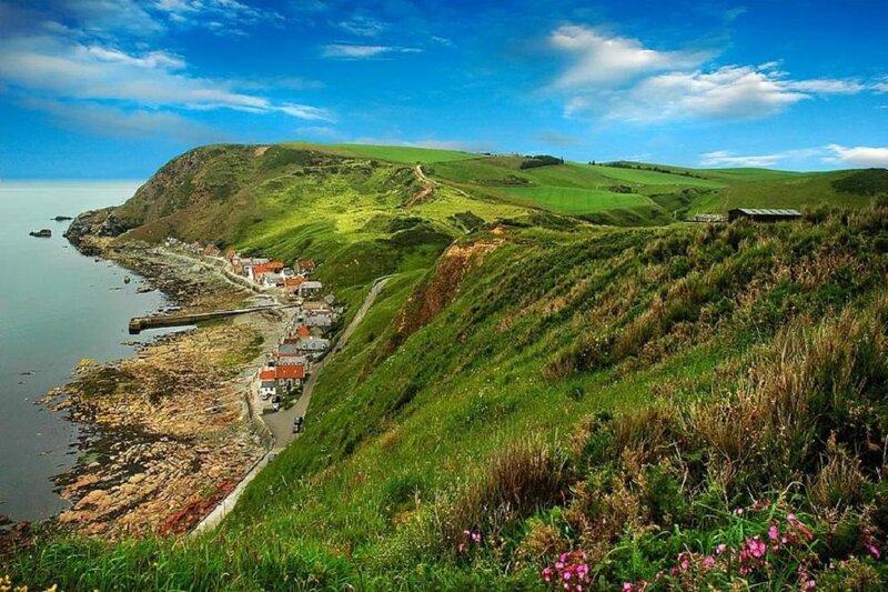 Coastal Village on Cliffs