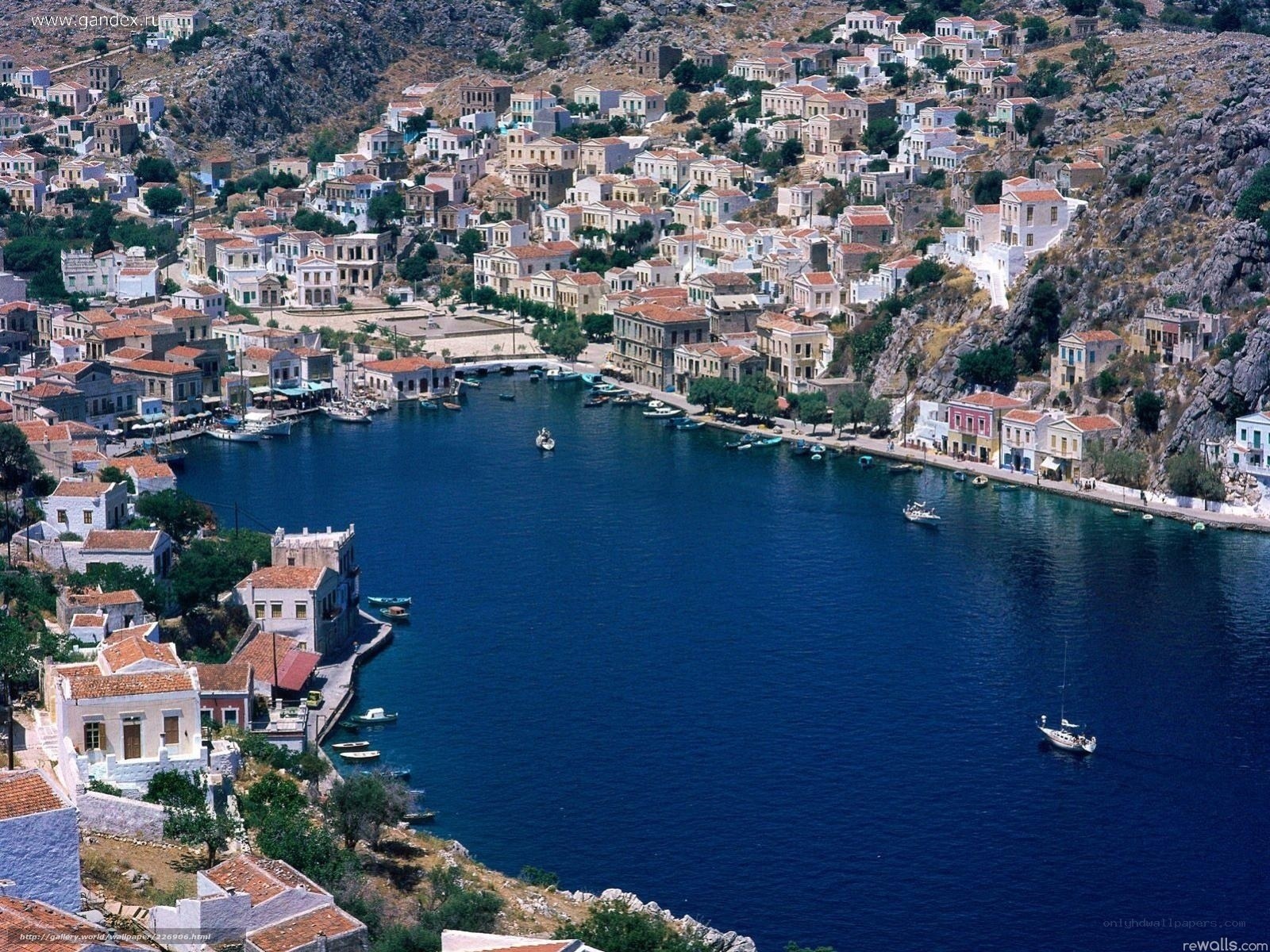 Coastal village on Greek island