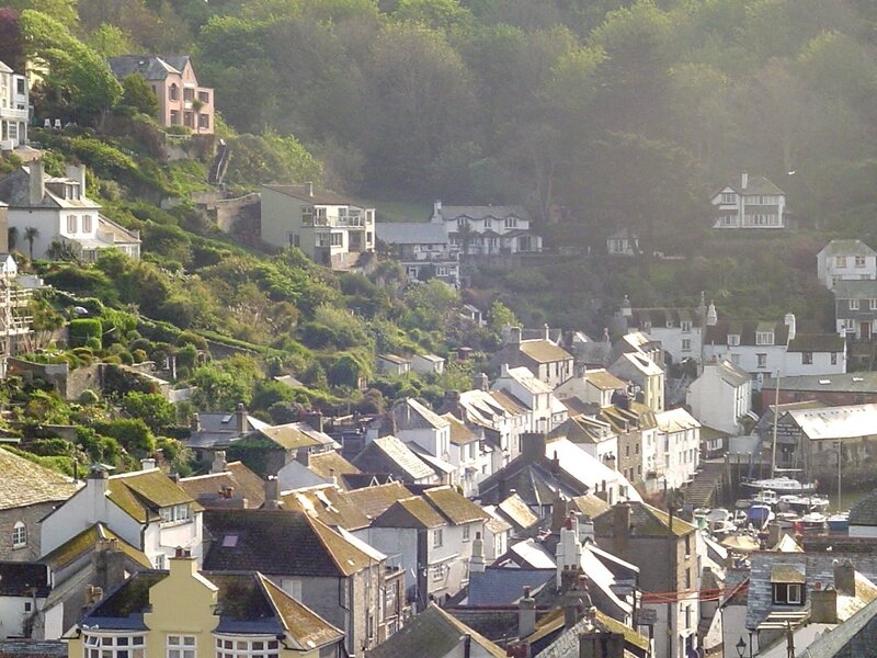 Coastal Village on Hillside