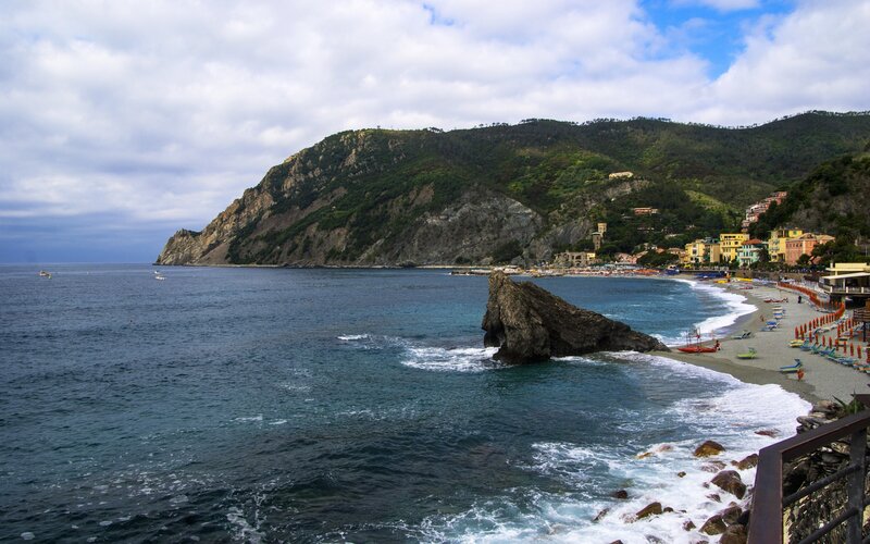 Coastal Village with Beach