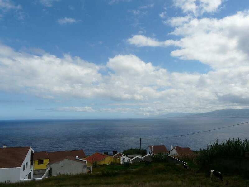 coastal village with ocean view