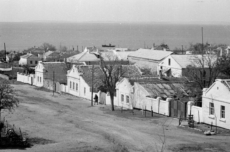 Coastal village with sea view