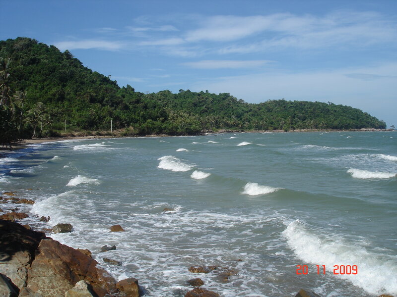 Coastal Waves Crashing — Blue, Calm