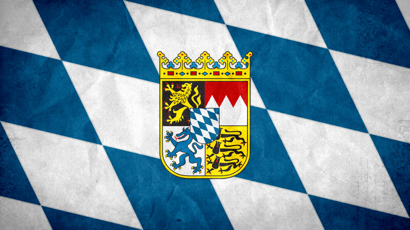 Coat of Arms on Flag — Blue