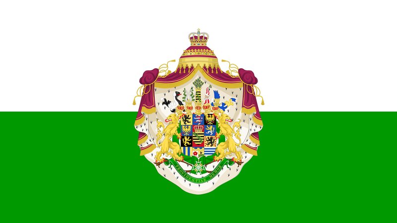Coat of Arms on Flag — Green
