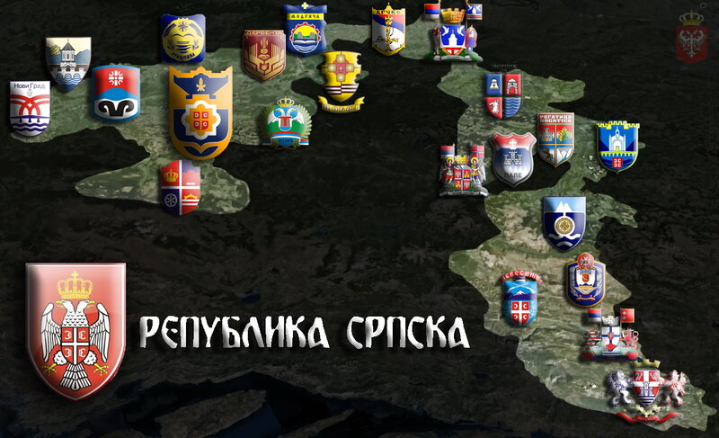 Coat of Arms on Map