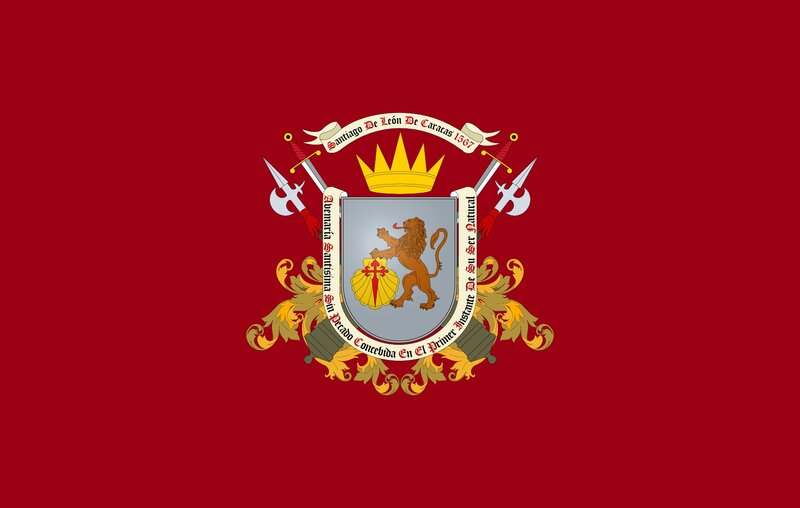 Coat of Arms on Red