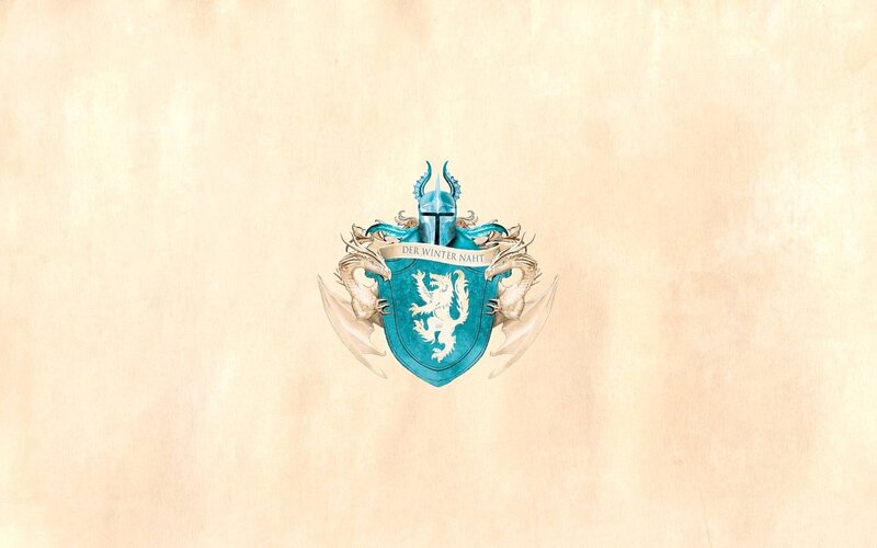 Coat of Arms with Dragon — Teal
