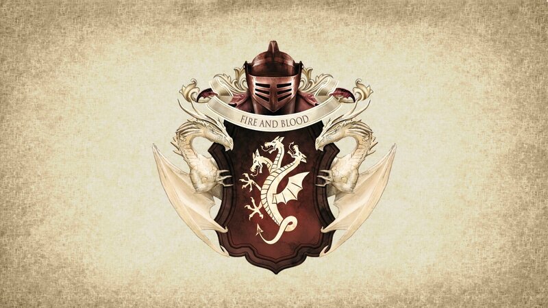 Coat of Arms with Dragons — Brown