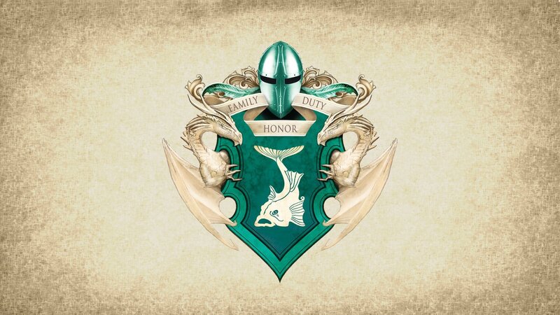 Coat of Arms with Dragons — Green