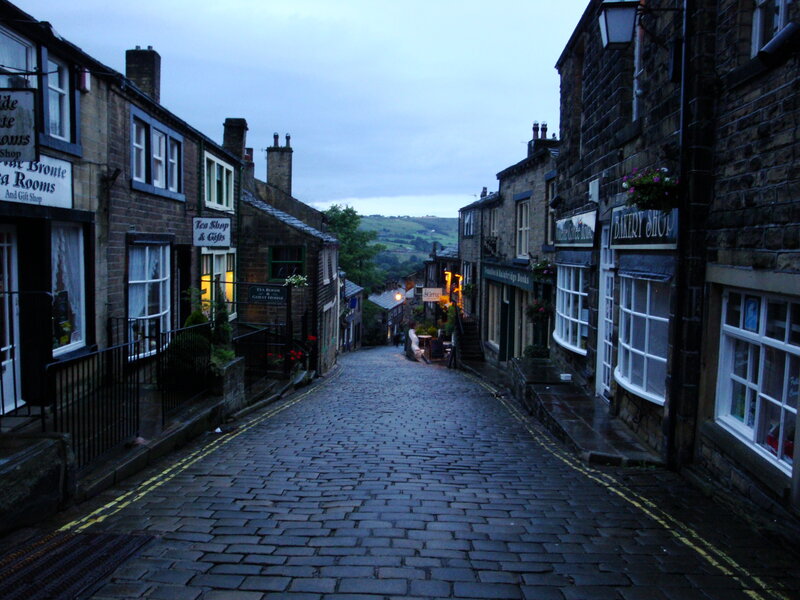 Cobbled street in a village