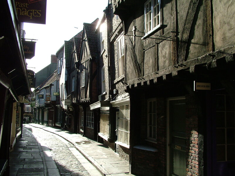 Cobbled street in historic York