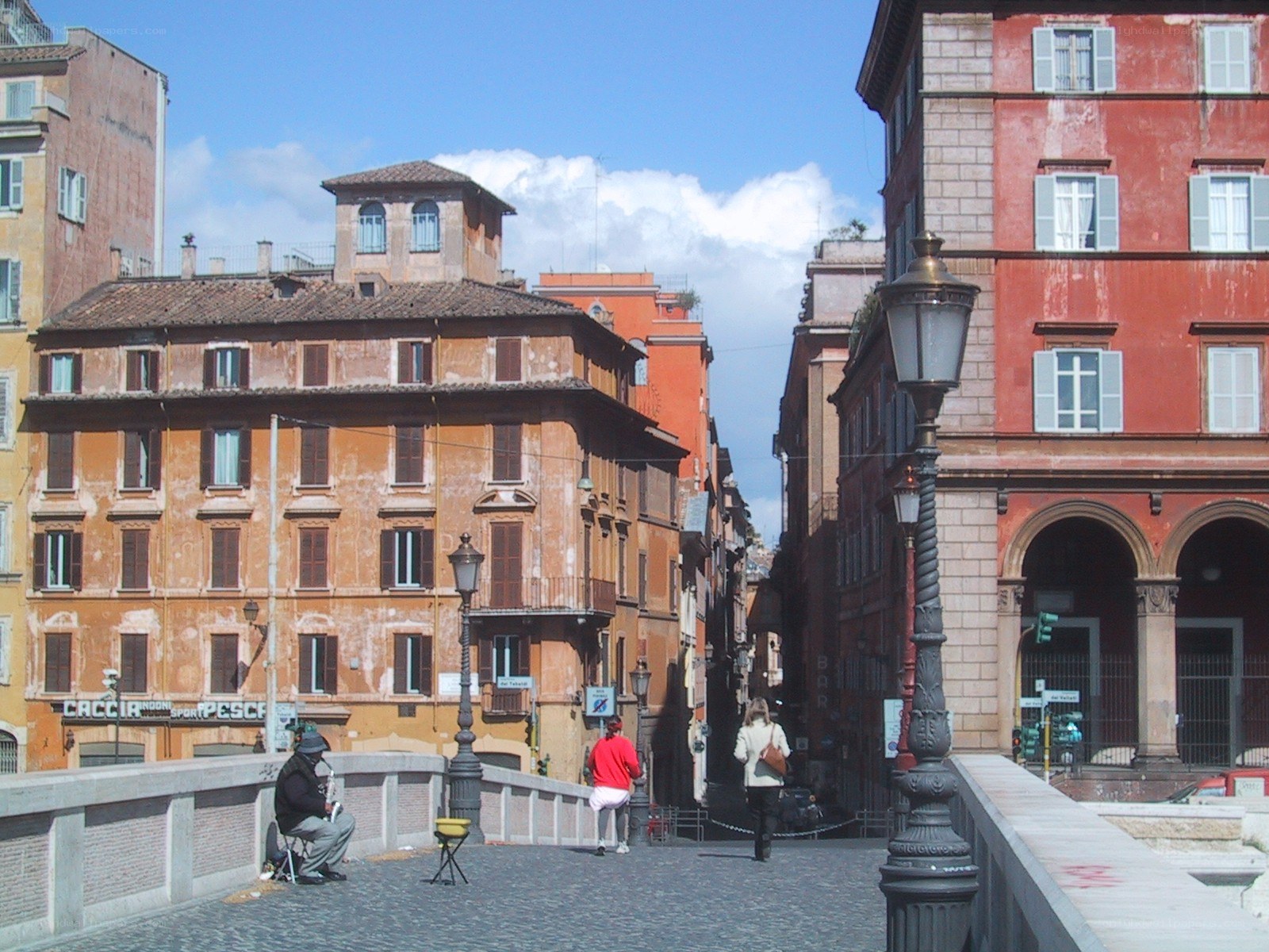 Cobbled street in Rome