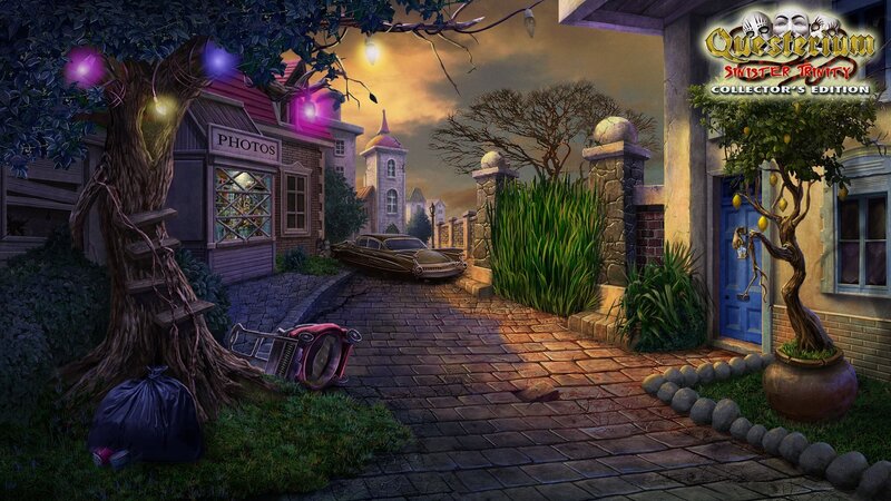 Cobblestone Alley at Dusk — Brown