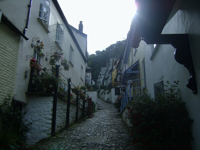 Cobblestone Alleyway — White