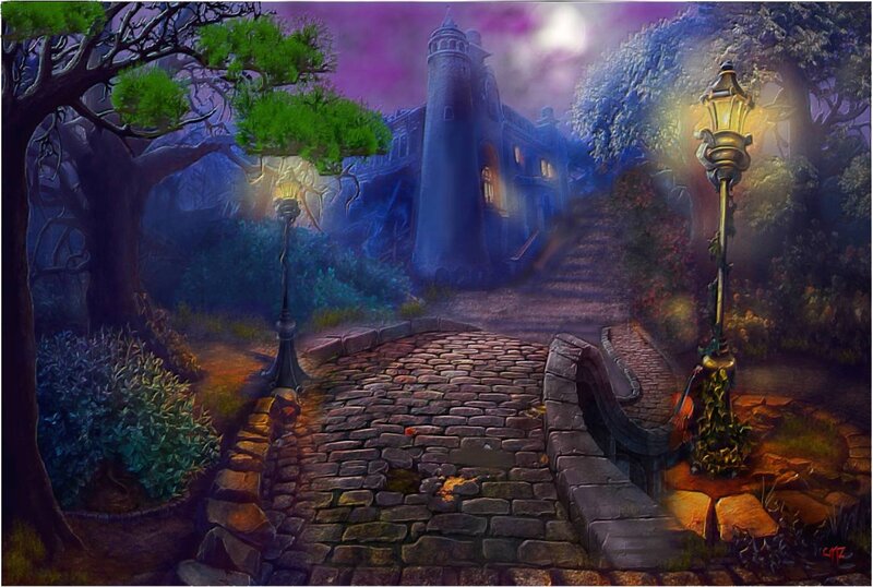 Cobblestone Path to Castle