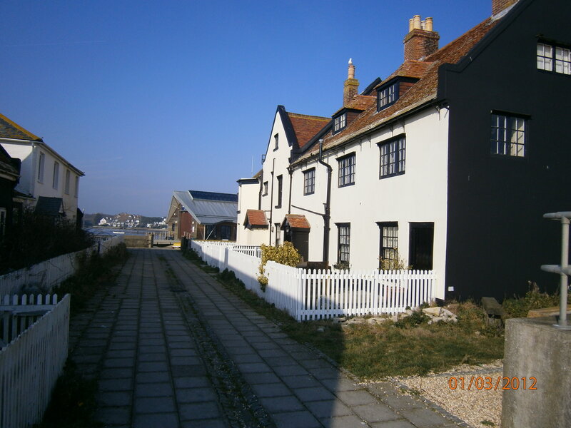 Cobblestone Path with Houses