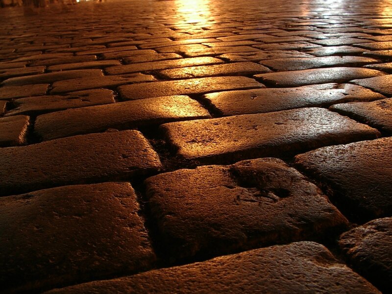 Cobblestone Pavement — Brown