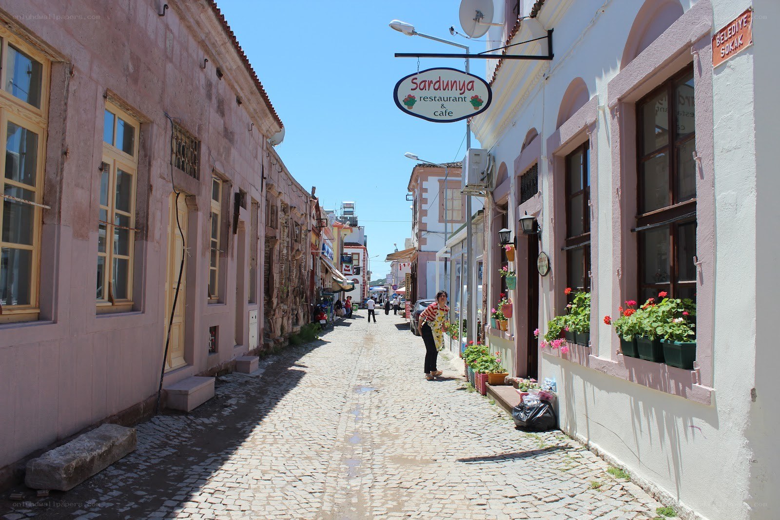 Cobblestone street in Sardunya