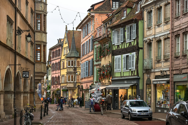 Cobblestone Street in Strasbourg