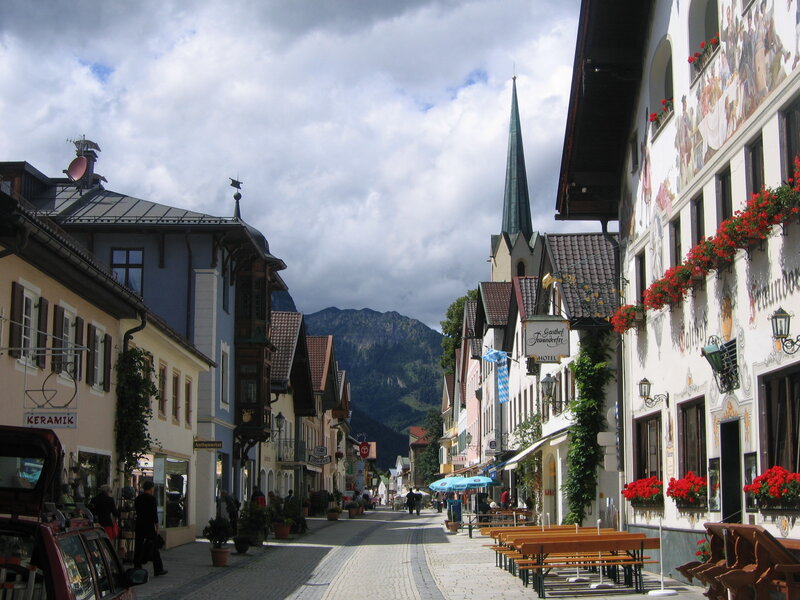 Cobblestone Street in Town — White