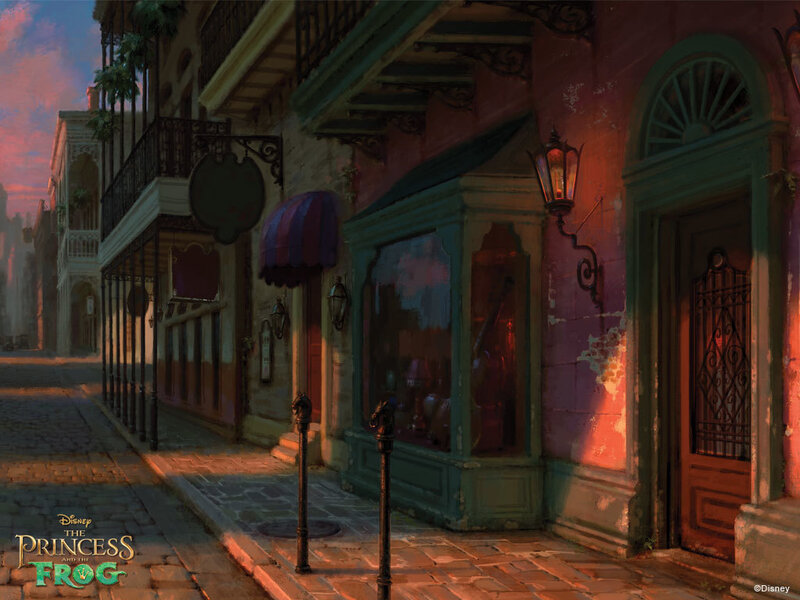 Cobblestone Street Scene