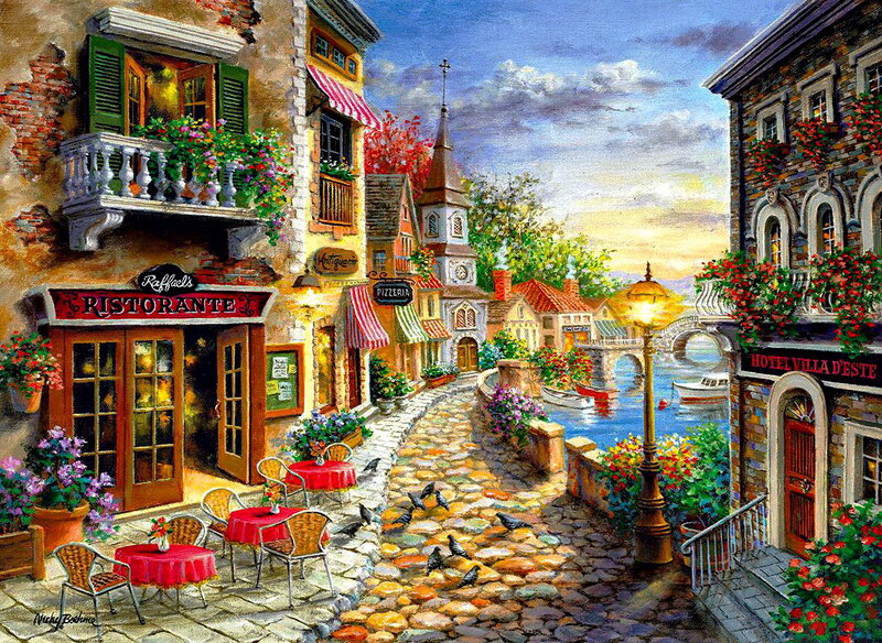 Cobblestone Street Village