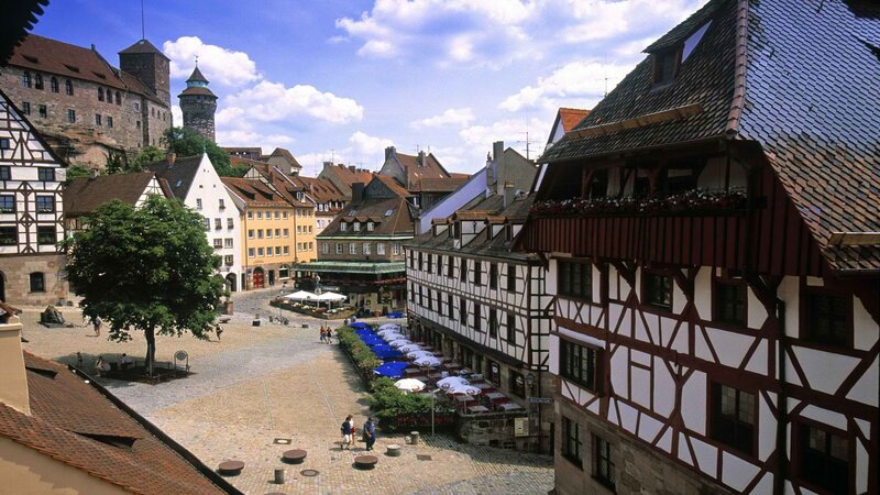 Cobblestone Town Square — White