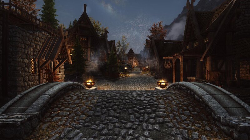 Cobblestone Village Street — Gray