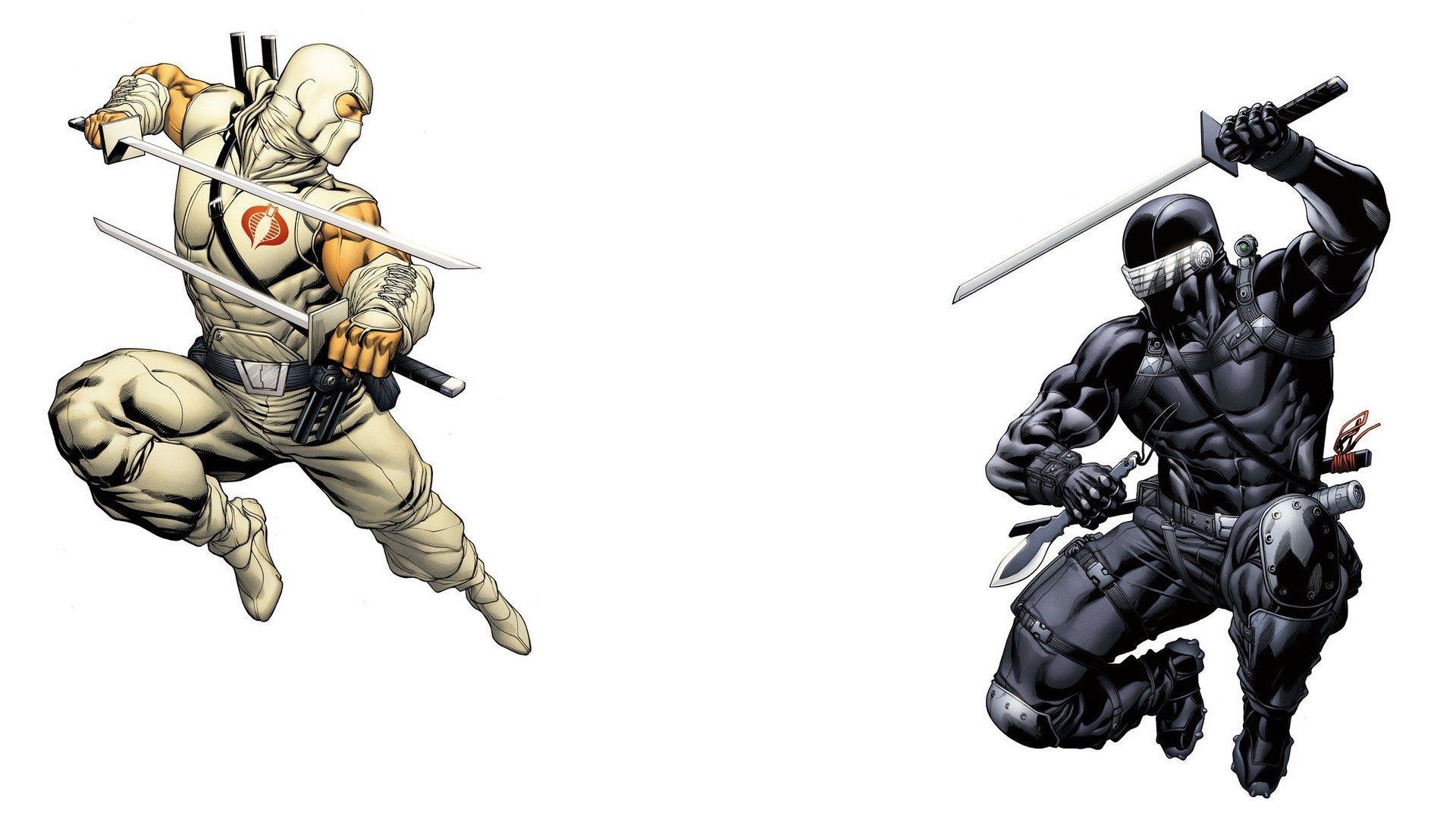 Cobra and Snake Eyes characters