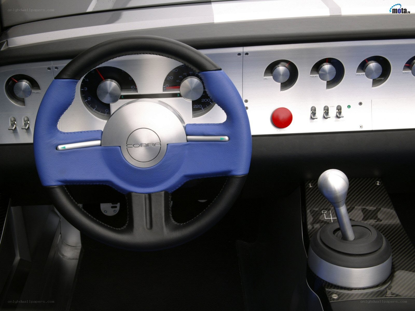 Cobra car interior dashboard