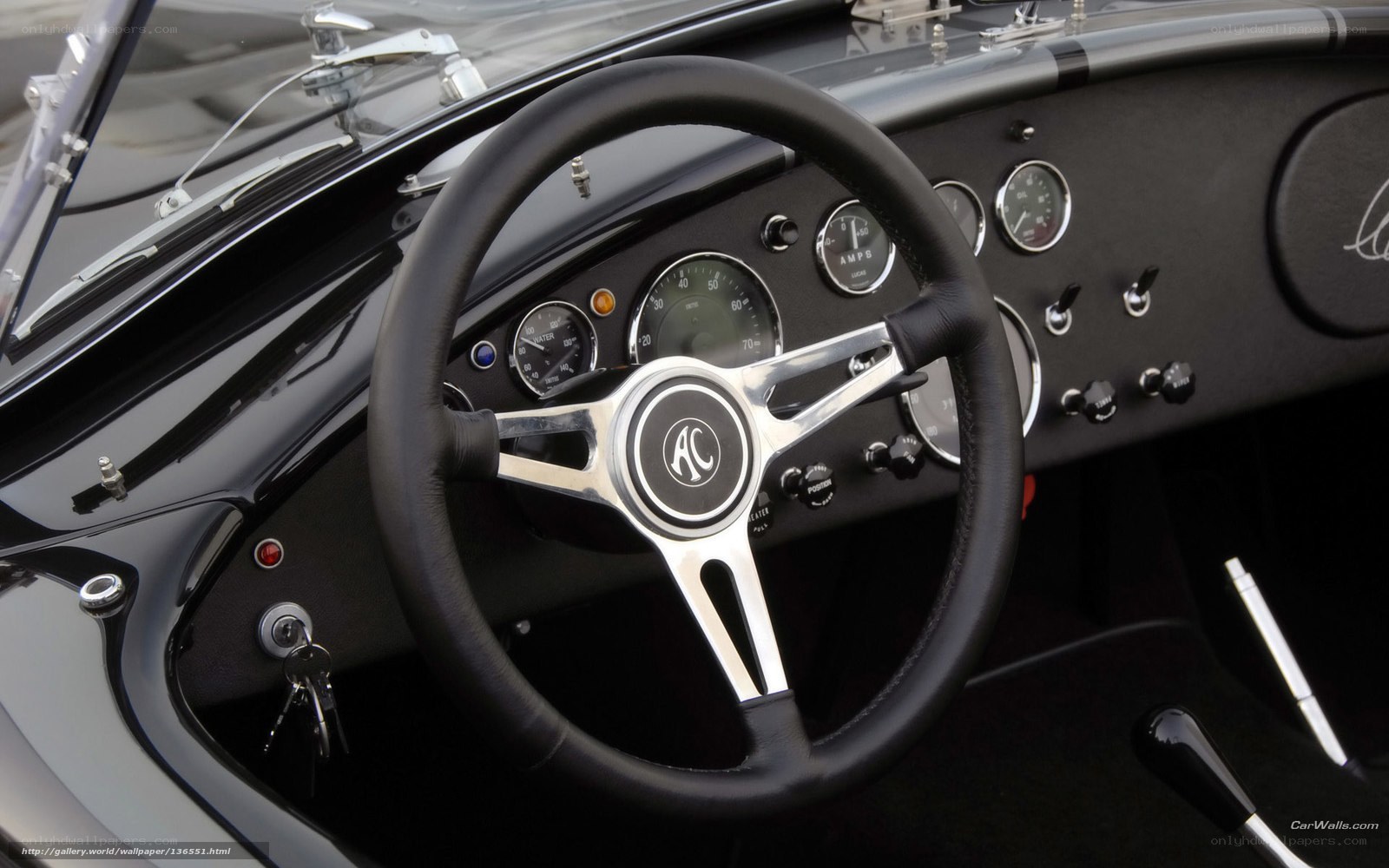 Cobra car interior dashboard