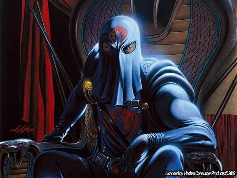 Cobra Commander on Throne — Blue