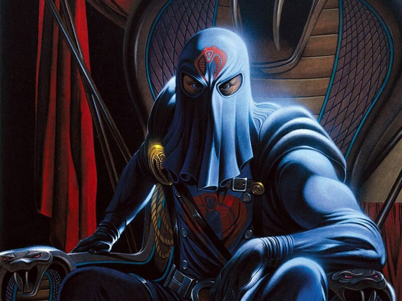 Cobra Commander on throne