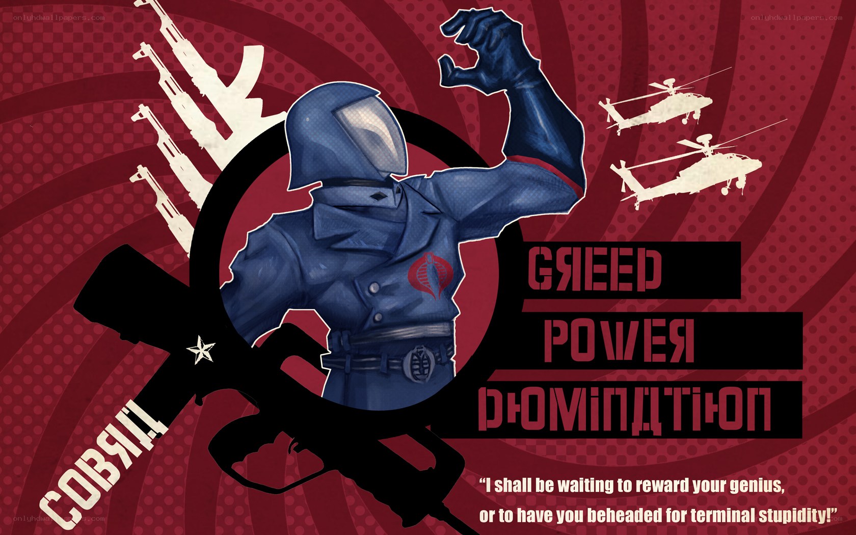 Cobra Commander propaganda poster