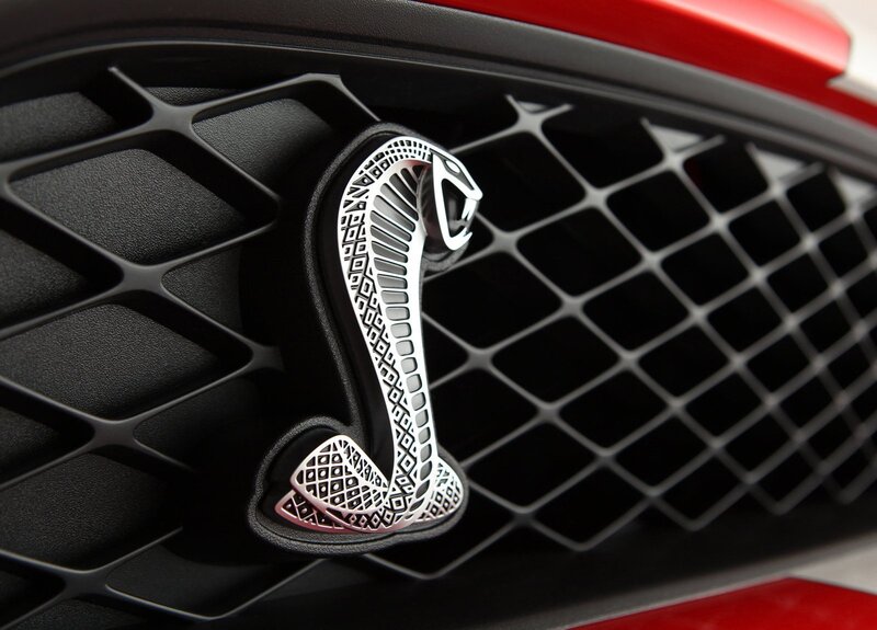 Cobra emblem on car grille