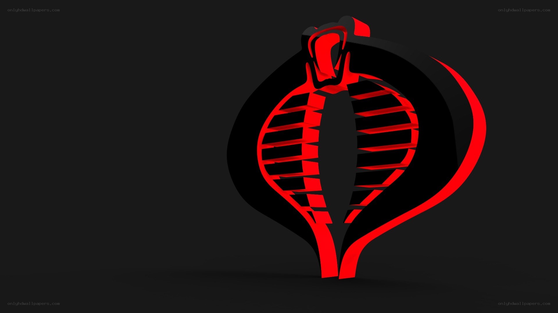 Cobra logo in red and black