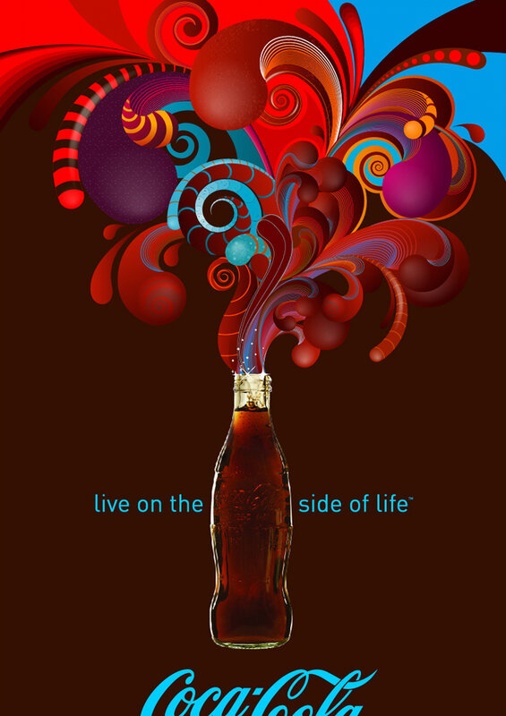 Coca-Cola abstract advertisement