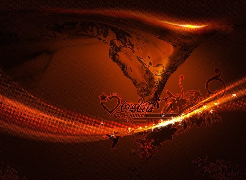 Coca-Cola abstract design